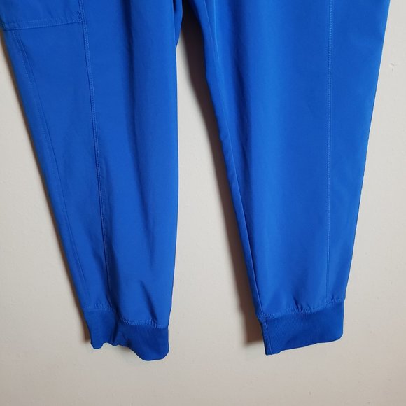 Cherokee Infinity Royal Blue Elastic Waist Jogger Scrub Pants XL - Picture 3 of 9